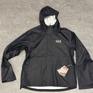 Helly Hansen menβs Loke 2.0 rain jacket black 2XL